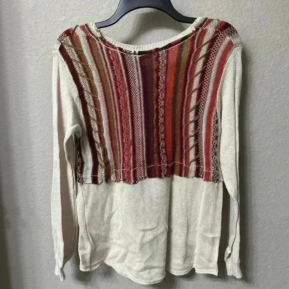 NWT gimmicks by BKE southwestern fall v-neck sweater Size XS - Picture 3 of 5